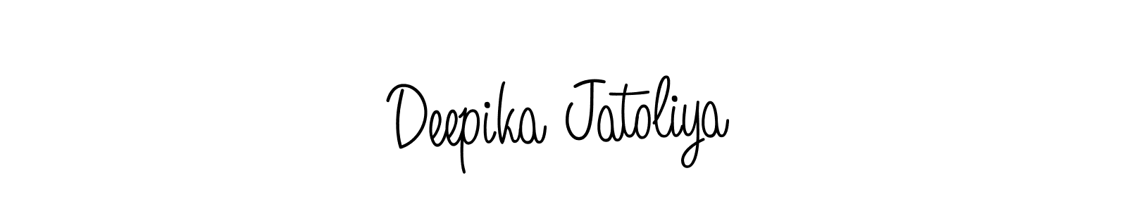 Angelique-Rose-font-FFP is a professional signature style that is perfect for those who want to add a touch of class to their signature. It is also a great choice for those who want to make their signature more unique. Get Deepika Jatoliya name to fancy signature for free. Deepika Jatoliya signature style 5 images and pictures png