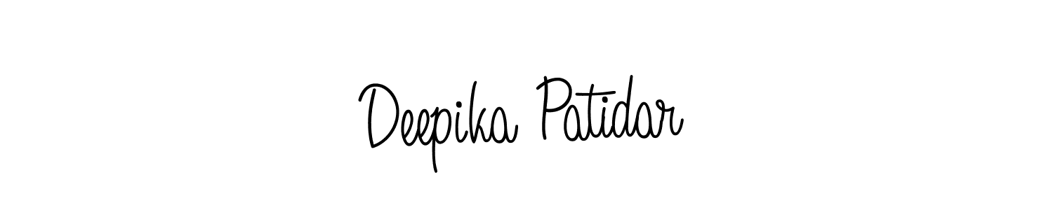 Deepika Patidar stylish signature style. Best Handwritten Sign (Angelique-Rose-font-FFP) for my name. Handwritten Signature Collection Ideas for my name Deepika Patidar. Deepika Patidar signature style 5 images and pictures png