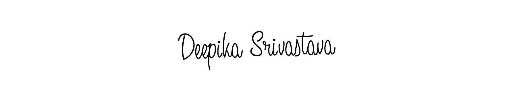 Use a signature maker to create a handwritten signature online. With this signature software, you can design (Angelique-Rose-font-FFP) your own signature for name Deepika Srivastava. Deepika Srivastava signature style 5 images and pictures png