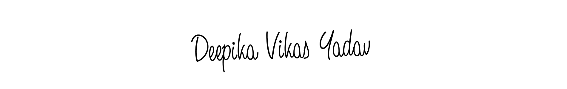 You can use this online signature creator to create a handwritten signature for the name Deepika Vikas Yadav. This is the best online autograph maker. Deepika Vikas Yadav signature style 5 images and pictures png