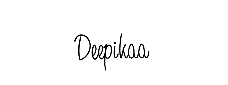 Make a beautiful signature design for name Deepikaa. With this signature (Angelique-Rose-font-FFP) style, you can create a handwritten signature for free. Deepikaa signature style 5 images and pictures png