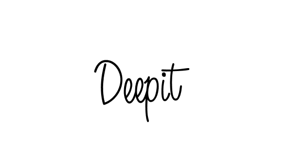 How to make Deepit name signature. Use Angelique-Rose-font-FFP style for creating short signs online. This is the latest handwritten sign. Deepit signature style 5 images and pictures png