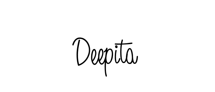 Also we have Deepita name is the best signature style. Create professional handwritten signature collection using Angelique-Rose-font-FFP autograph style. Deepita signature style 5 images and pictures png
