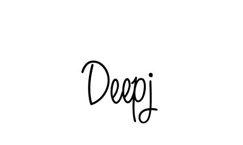 How to make Deepj name signature. Use Angelique-Rose-font-FFP style for creating short signs online. This is the latest handwritten sign. Deepj signature style 5 images and pictures png