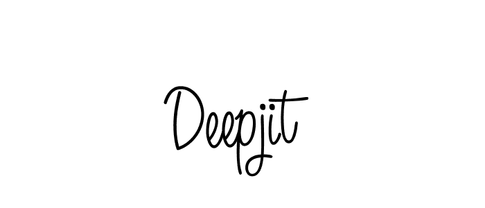 How to make Deepjit name signature. Use Angelique-Rose-font-FFP style for creating short signs online. This is the latest handwritten sign. Deepjit signature style 5 images and pictures png