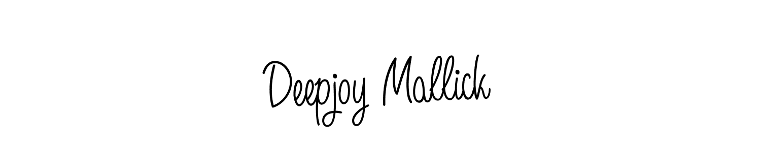 Create a beautiful signature design for name Deepjoy Mallick. With this signature (Angelique-Rose-font-FFP) fonts, you can make a handwritten signature for free. Deepjoy Mallick signature style 5 images and pictures png