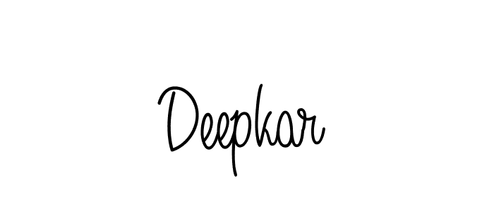 How to make Deepkar name signature. Use Angelique-Rose-font-FFP style for creating short signs online. This is the latest handwritten sign. Deepkar signature style 5 images and pictures png