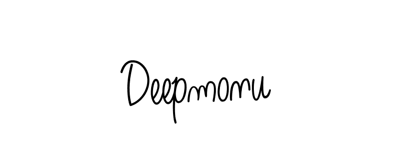 Create a beautiful signature design for name Deepmonu. With this signature (Angelique-Rose-font-FFP) fonts, you can make a handwritten signature for free. Deepmonu signature style 5 images and pictures png