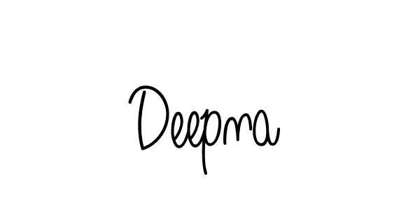 How to make Deepna name signature. Use Angelique-Rose-font-FFP style for creating short signs online. This is the latest handwritten sign. Deepna signature style 5 images and pictures png