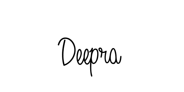 Deepra stylish signature style. Best Handwritten Sign (Angelique-Rose-font-FFP) for my name. Handwritten Signature Collection Ideas for my name Deepra. Deepra signature style 5 images and pictures png