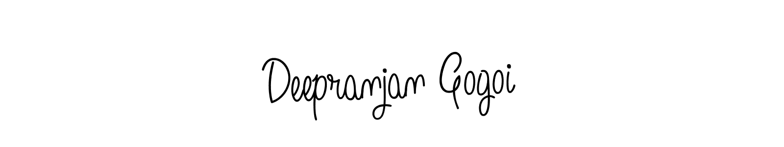 Use a signature maker to create a handwritten signature online. With this signature software, you can design (Angelique-Rose-font-FFP) your own signature for name Deepranjan Gogoi. Deepranjan Gogoi signature style 5 images and pictures png