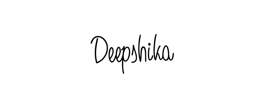 Create a beautiful signature design for name Deepshika. With this signature (Angelique-Rose-font-FFP) fonts, you can make a handwritten signature for free. Deepshika signature style 5 images and pictures png