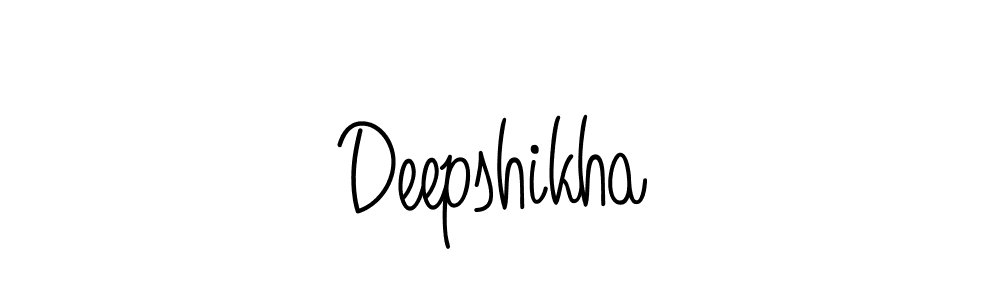 You should practise on your own different ways (Angelique-Rose-font-FFP) to write your name (Deepshikha) in signature. don't let someone else do it for you. Deepshikha signature style 5 images and pictures png