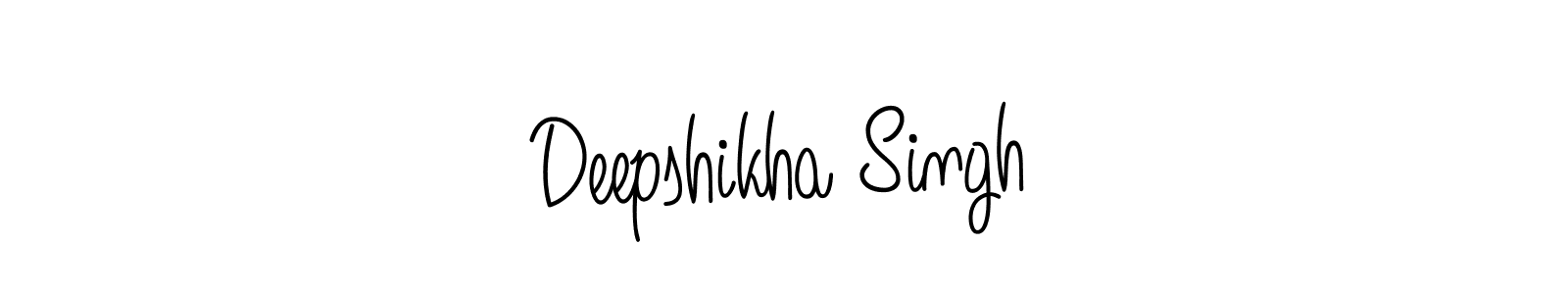 How to make Deepshikha Singh name signature. Use Angelique-Rose-font-FFP style for creating short signs online. This is the latest handwritten sign. Deepshikha Singh signature style 5 images and pictures png