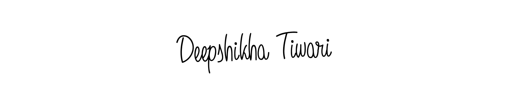 Make a beautiful signature design for name Deepshikha Tiwari. With this signature (Angelique-Rose-font-FFP) style, you can create a handwritten signature for free. Deepshikha Tiwari signature style 5 images and pictures png