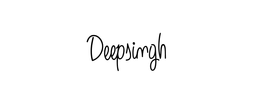 Use a signature maker to create a handwritten signature online. With this signature software, you can design (Angelique-Rose-font-FFP) your own signature for name Deepsingh. Deepsingh signature style 5 images and pictures png