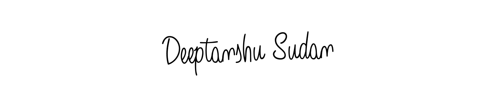 Use a signature maker to create a handwritten signature online. With this signature software, you can design (Angelique-Rose-font-FFP) your own signature for name Deeptanshu Sudan. Deeptanshu Sudan signature style 5 images and pictures png