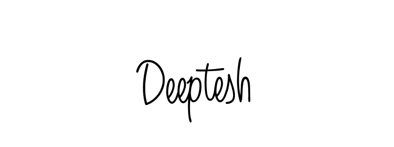 How to make Deeptesh name signature. Use Angelique-Rose-font-FFP style for creating short signs online. This is the latest handwritten sign. Deeptesh signature style 5 images and pictures png