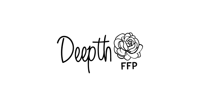 The best way (Angelique-Rose-font-FFP) to make a short signature is to pick only two or three words in your name. The name Deepth8 include a total of six letters. For converting this name. Deepth8 signature style 5 images and pictures png