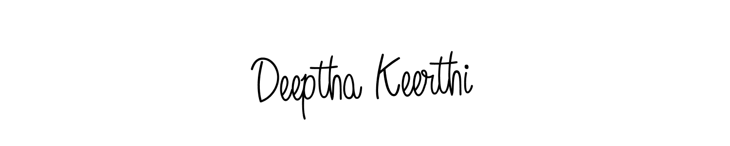 How to make Deeptha Keerthi name signature. Use Angelique-Rose-font-FFP style for creating short signs online. This is the latest handwritten sign. Deeptha Keerthi signature style 5 images and pictures png