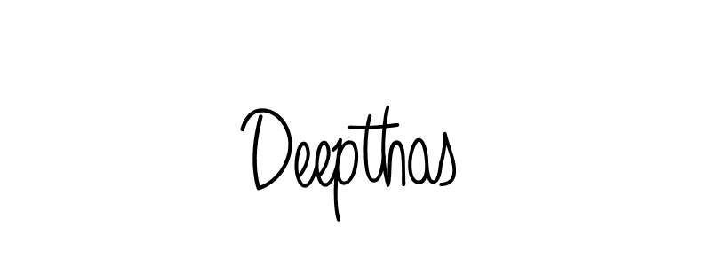 Use a signature maker to create a handwritten signature online. With this signature software, you can design (Angelique-Rose-font-FFP) your own signature for name Deepthas. Deepthas signature style 5 images and pictures png