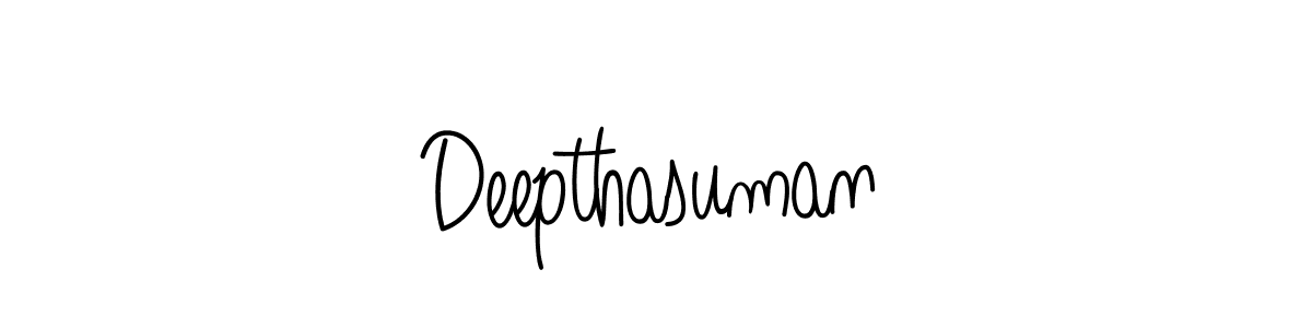 How to Draw Deepthasuman signature style? Angelique-Rose-font-FFP is a latest design signature styles for name Deepthasuman. Deepthasuman signature style 5 images and pictures png