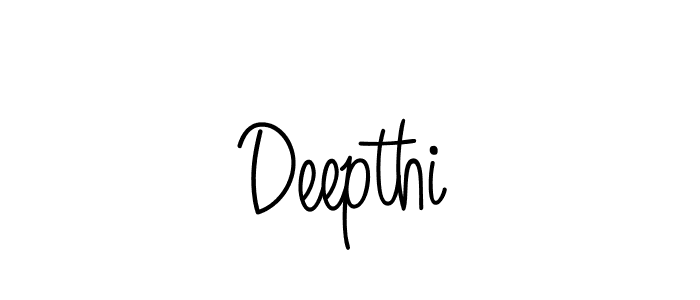 Use a signature maker to create a handwritten signature online. With this signature software, you can design (Angelique-Rose-font-FFP) your own signature for name Deepthi. Deepthi signature style 5 images and pictures png