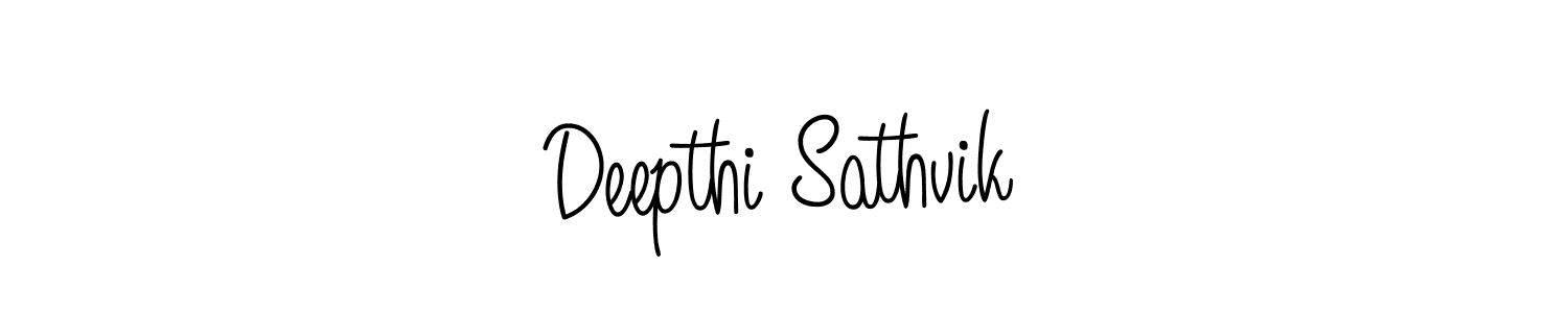 Similarly Angelique-Rose-font-FFP is the best handwritten signature design. Signature creator online .You can use it as an online autograph creator for name Deepthi Sathvik. Deepthi Sathvik signature style 5 images and pictures png
