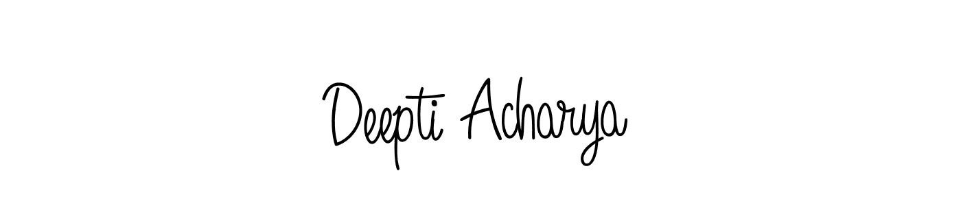 Similarly Angelique-Rose-font-FFP is the best handwritten signature design. Signature creator online .You can use it as an online autograph creator for name Deepti Acharya. Deepti Acharya signature style 5 images and pictures png