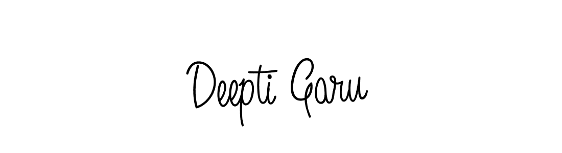 Deepti Garu stylish signature style. Best Handwritten Sign (Angelique-Rose-font-FFP) for my name. Handwritten Signature Collection Ideas for my name Deepti Garu. Deepti Garu signature style 5 images and pictures png