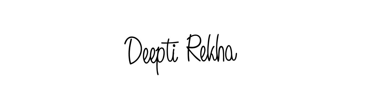 Once you've used our free online signature maker to create your best signature Angelique-Rose-font-FFP style, it's time to enjoy all of the benefits that Deepti Rekha name signing documents. Deepti Rekha signature style 5 images and pictures png