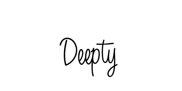 Deepty stylish signature style. Best Handwritten Sign (Angelique-Rose-font-FFP) for my name. Handwritten Signature Collection Ideas for my name Deepty. Deepty signature style 5 images and pictures png