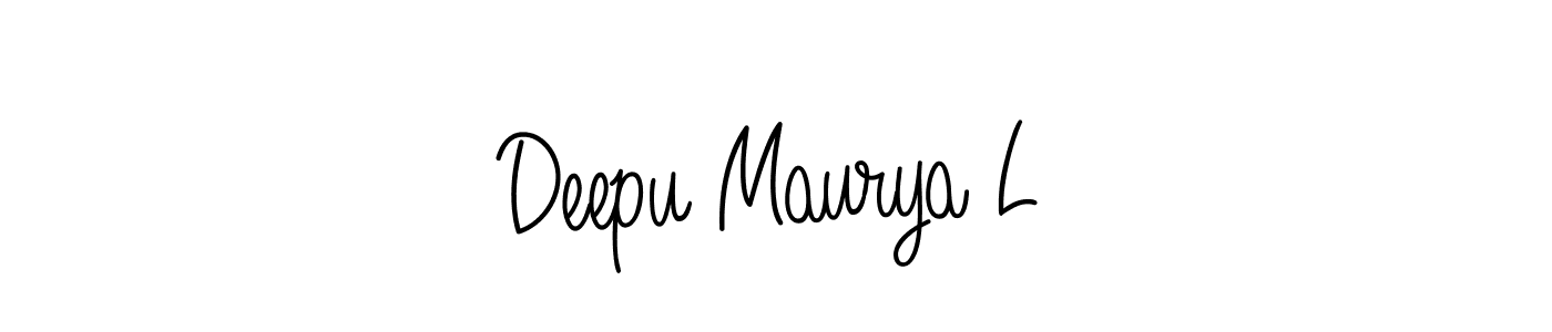 Angelique-Rose-font-FFP is a professional signature style that is perfect for those who want to add a touch of class to their signature. It is also a great choice for those who want to make their signature more unique. Get Deepu Maurya L name to fancy signature for free. Deepu Maurya L signature style 5 images and pictures png