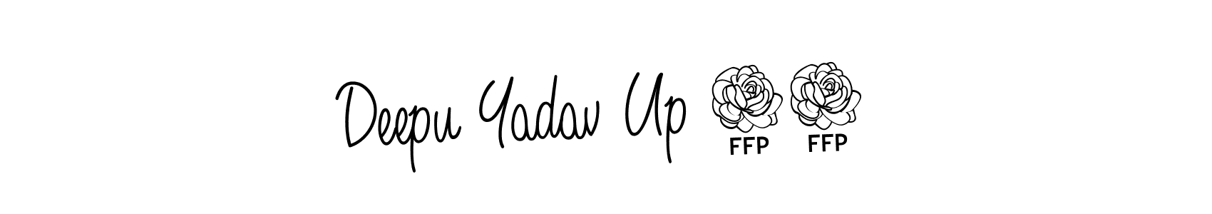 if you are searching for the best signature style for your name Deepu Yadav Up 21. so please give up your signature search. here we have designed multiple signature styles  using Angelique-Rose-font-FFP. Deepu Yadav Up 21 signature style 5 images and pictures png