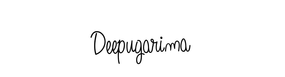 Deepugarima stylish signature style. Best Handwritten Sign (Angelique-Rose-font-FFP) for my name. Handwritten Signature Collection Ideas for my name Deepugarima. Deepugarima signature style 5 images and pictures png