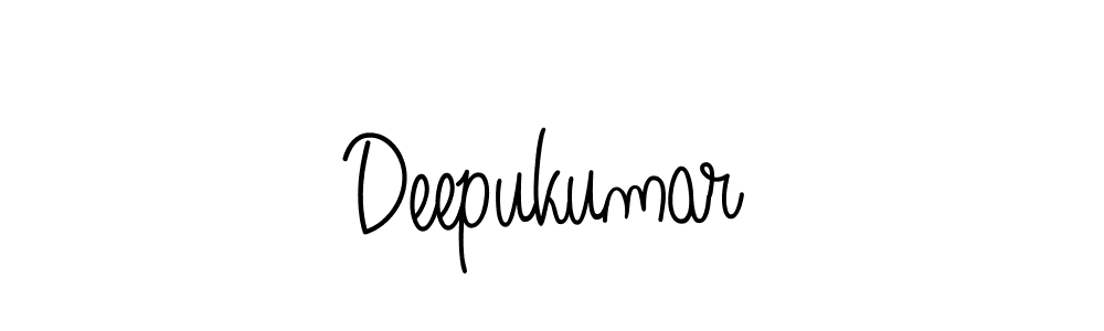 Design your own signature with our free online signature maker. With this signature software, you can create a handwritten (Angelique-Rose-font-FFP) signature for name Deepukumar. Deepukumar signature style 5 images and pictures png