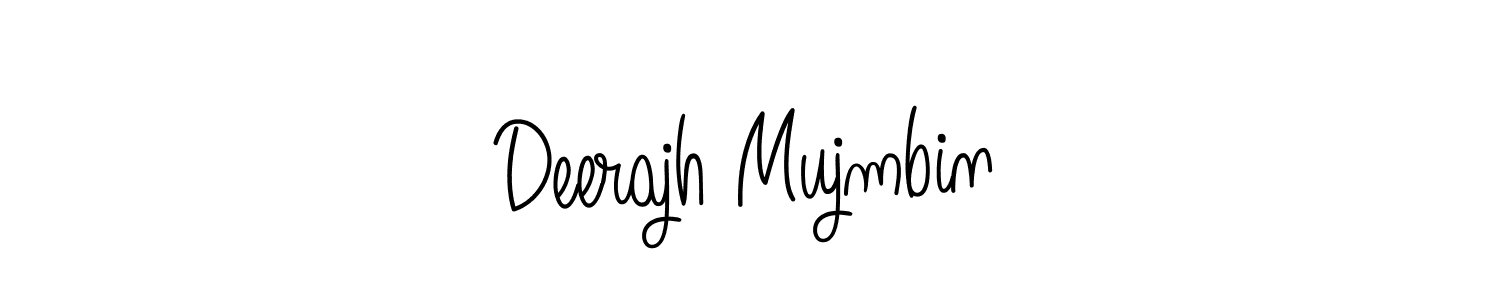 How to make Deerajh Mujmbin signature? Angelique-Rose-font-FFP is a professional autograph style. Create handwritten signature for Deerajh Mujmbin name. Deerajh Mujmbin signature style 5 images and pictures png
