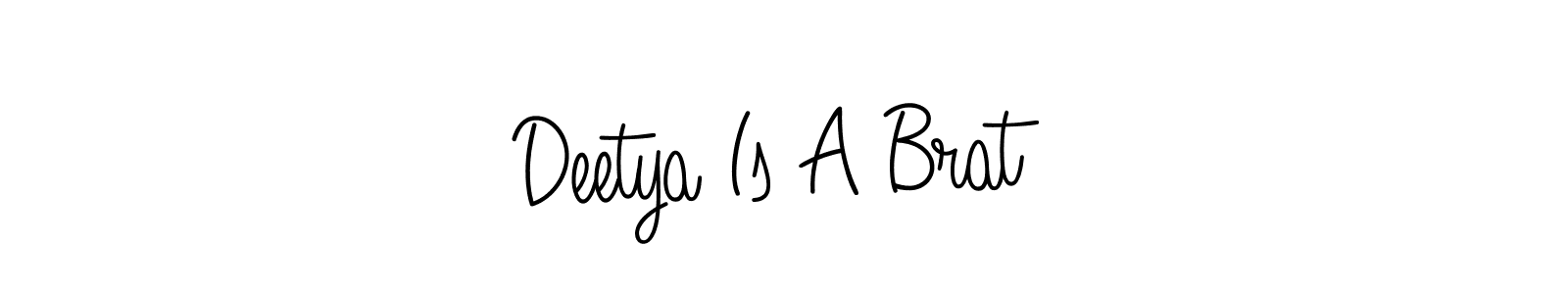 This is the best signature style for the Deetya Is A Brat name. Also you like these signature font (Angelique-Rose-font-FFP). Mix name signature. Deetya Is A Brat signature style 5 images and pictures png