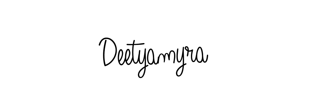 Deetyamyra stylish signature style. Best Handwritten Sign (Angelique-Rose-font-FFP) for my name. Handwritten Signature Collection Ideas for my name Deetyamyra. Deetyamyra signature style 5 images and pictures png