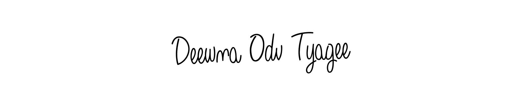 You should practise on your own different ways (Angelique-Rose-font-FFP) to write your name (Deewna Odv Tyagee) in signature. don't let someone else do it for you. Deewna Odv Tyagee signature style 5 images and pictures png