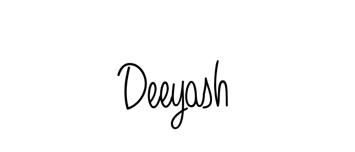 Create a beautiful signature design for name Deeyash. With this signature (Angelique-Rose-font-FFP) fonts, you can make a handwritten signature for free. Deeyash signature style 5 images and pictures png