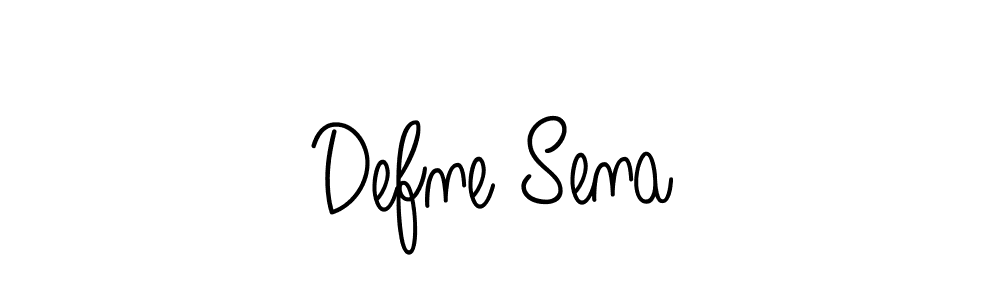 Use a signature maker to create a handwritten signature online. With this signature software, you can design (Angelique-Rose-font-FFP) your own signature for name Defne Sena. Defne Sena signature style 5 images and pictures png