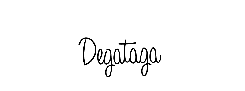 You should practise on your own different ways (Angelique-Rose-font-FFP) to write your name (Degataga) in signature. don't let someone else do it for you. Degataga signature style 5 images and pictures png