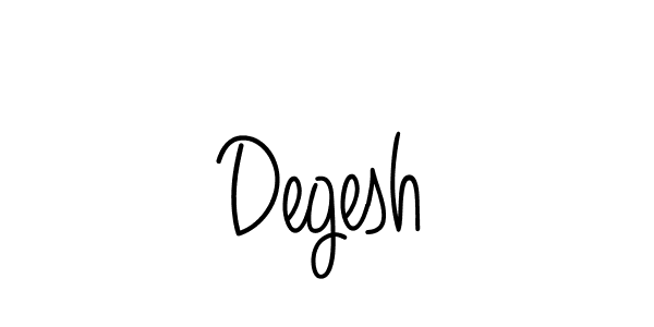 Design your own signature with our free online signature maker. With this signature software, you can create a handwritten (Angelique-Rose-font-FFP) signature for name Degesh. Degesh signature style 5 images and pictures png