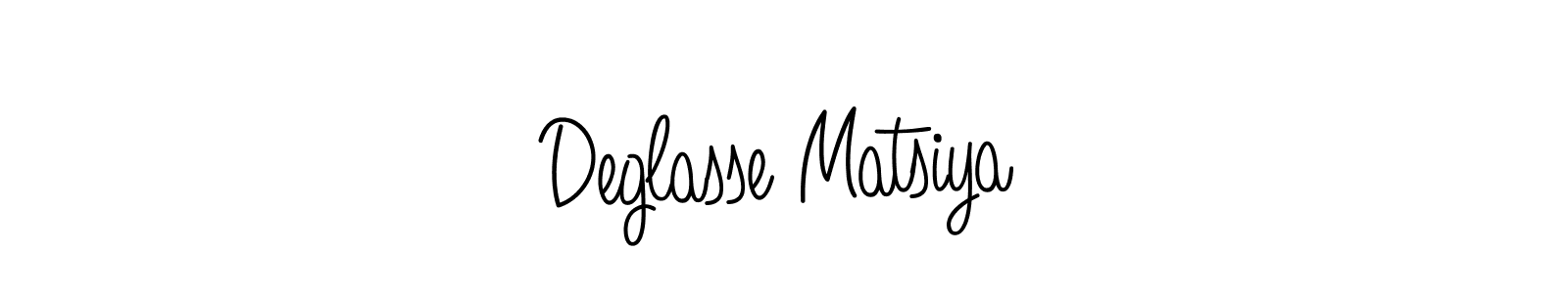 Make a short Deglasse Matsiya signature style. Manage your documents anywhere anytime using Angelique-Rose-font-FFP. Create and add eSignatures, submit forms, share and send files easily. Deglasse Matsiya signature style 5 images and pictures png