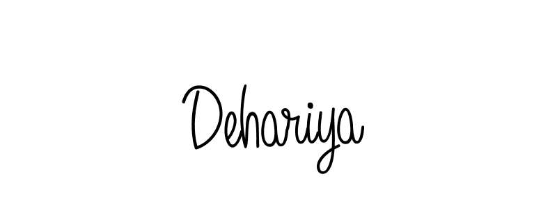 Create a beautiful signature design for name Dehariya. With this signature (Angelique-Rose-font-FFP) fonts, you can make a handwritten signature for free. Dehariya signature style 5 images and pictures png