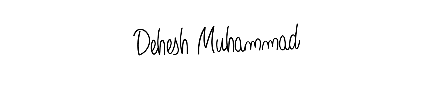 Dehesh Muhammad stylish signature style. Best Handwritten Sign (Angelique-Rose-font-FFP) for my name. Handwritten Signature Collection Ideas for my name Dehesh Muhammad. Dehesh Muhammad signature style 5 images and pictures png