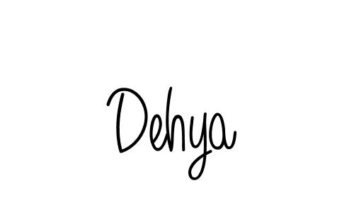 Dehya stylish signature style. Best Handwritten Sign (Angelique-Rose-font-FFP) for my name. Handwritten Signature Collection Ideas for my name Dehya. Dehya signature style 5 images and pictures png