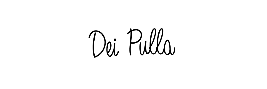 Make a beautiful signature design for name Dei Pulla. With this signature (Angelique-Rose-font-FFP) style, you can create a handwritten signature for free. Dei Pulla signature style 5 images and pictures png