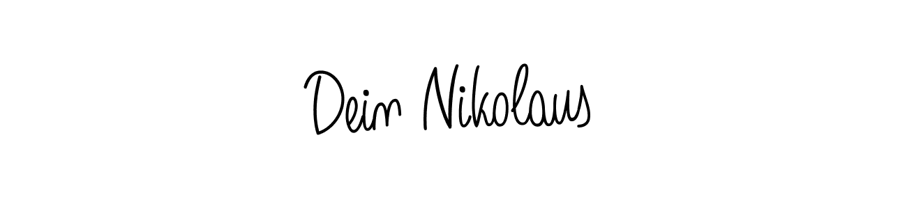 How to make Dein Nikolaus signature? Angelique-Rose-font-FFP is a professional autograph style. Create handwritten signature for Dein Nikolaus name. Dein Nikolaus signature style 5 images and pictures png